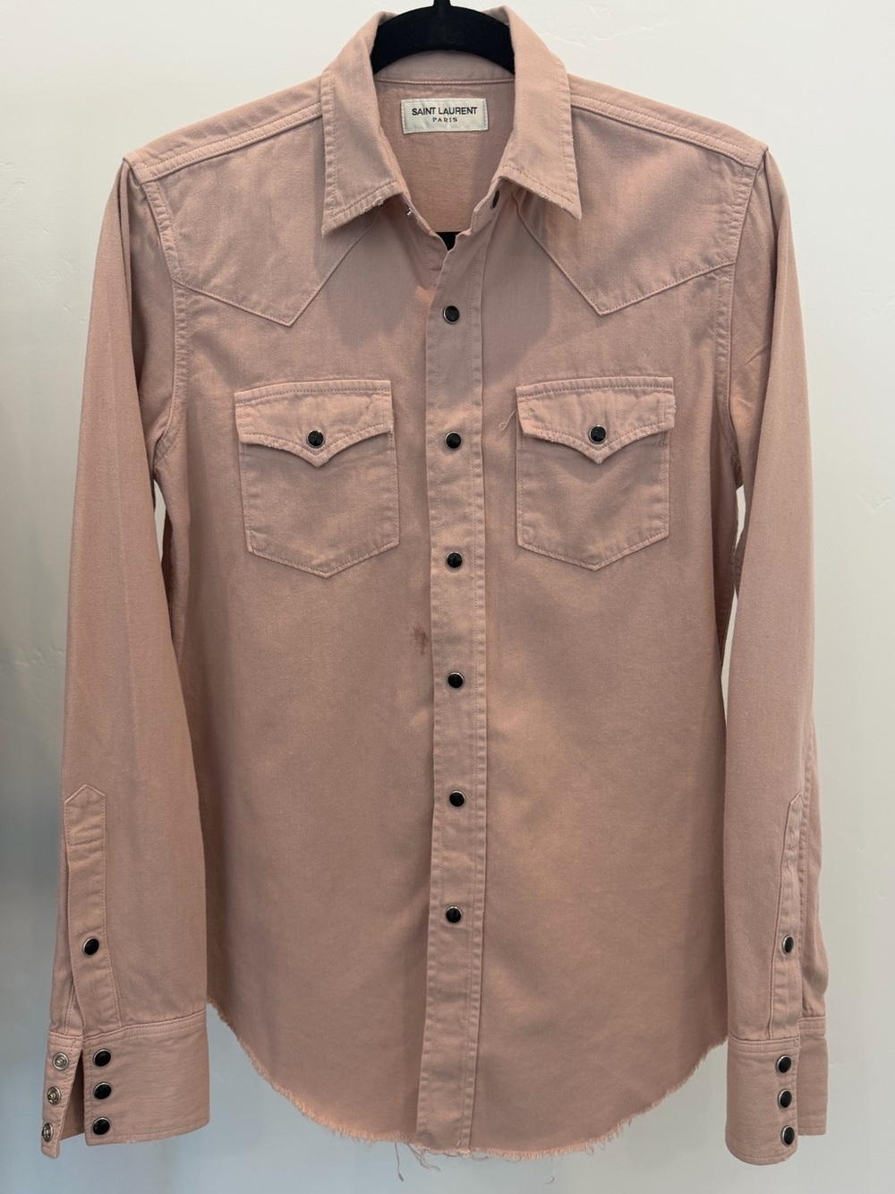 Saint Laurent Paris Pink Western Shirt